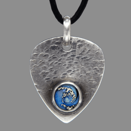 Cremation Ash guitar pick jewelry