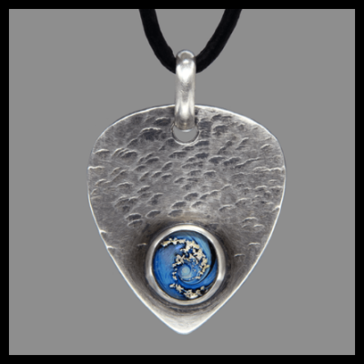 guitar ash bead cremation jewelry