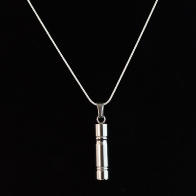 Cylinder Ash holder necklace