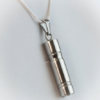 Stainless Steel Cylinder Cremation Necklace - Image 2