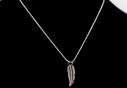 Stainless Steel Feather Cremation Necklace